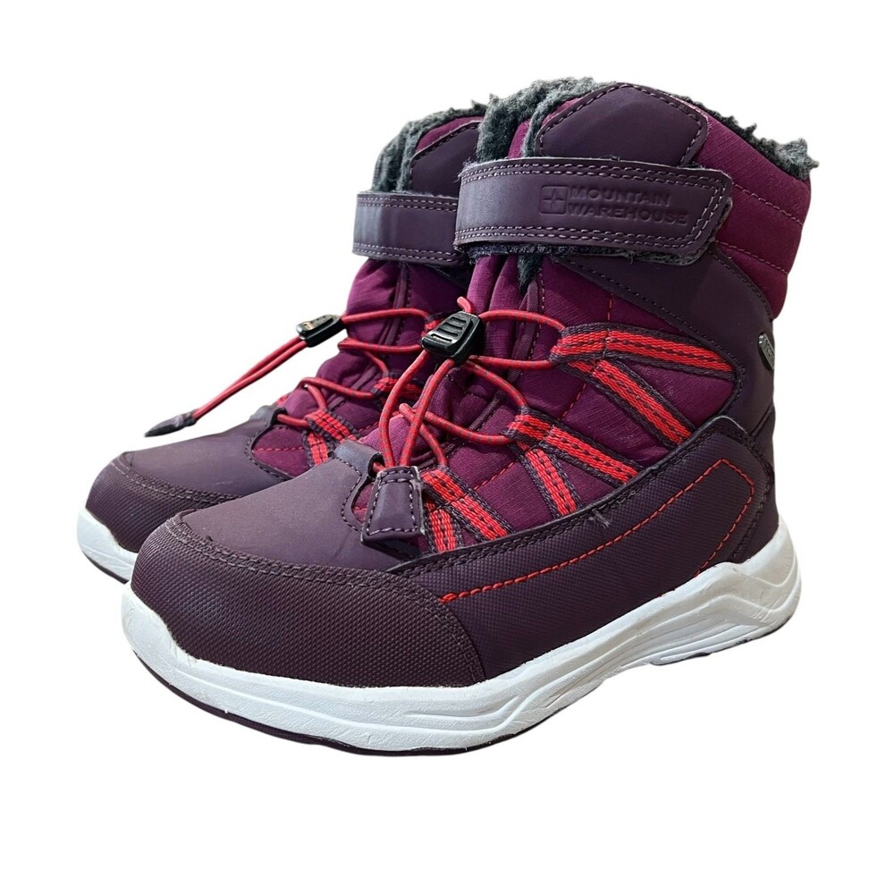 Mountain Warehouse Denver Kids Adaptive Waterproof Winter Snow Boots Size 1